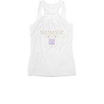 Brand Merch, a White Women's Racerback (back-view)