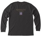 Brand Merch, a Dark Grey Heather Premium Long Sleeve Tee (back-view)