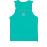 Brand Merch, a Teal Premium Cotton Tank (back-view)