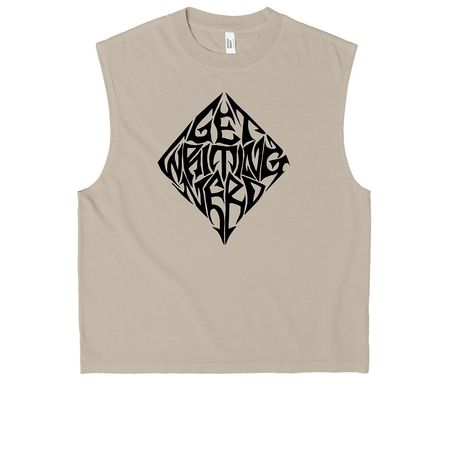 Dead Languages Podcast - Metal AF, a Faded Bone Heavyweight Garment Dye Muscle Tee