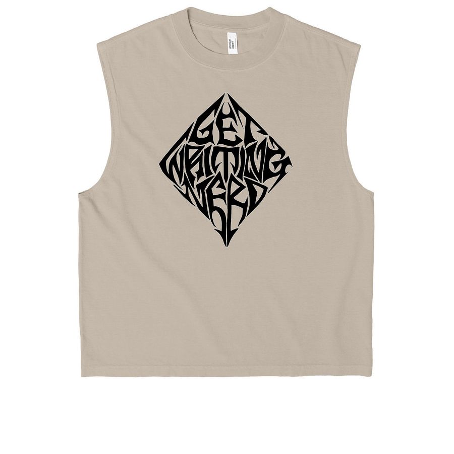 Dead Languages Podcast - Metal AF, a Faded Bone Heavyweight Garment Dye Muscle Tee