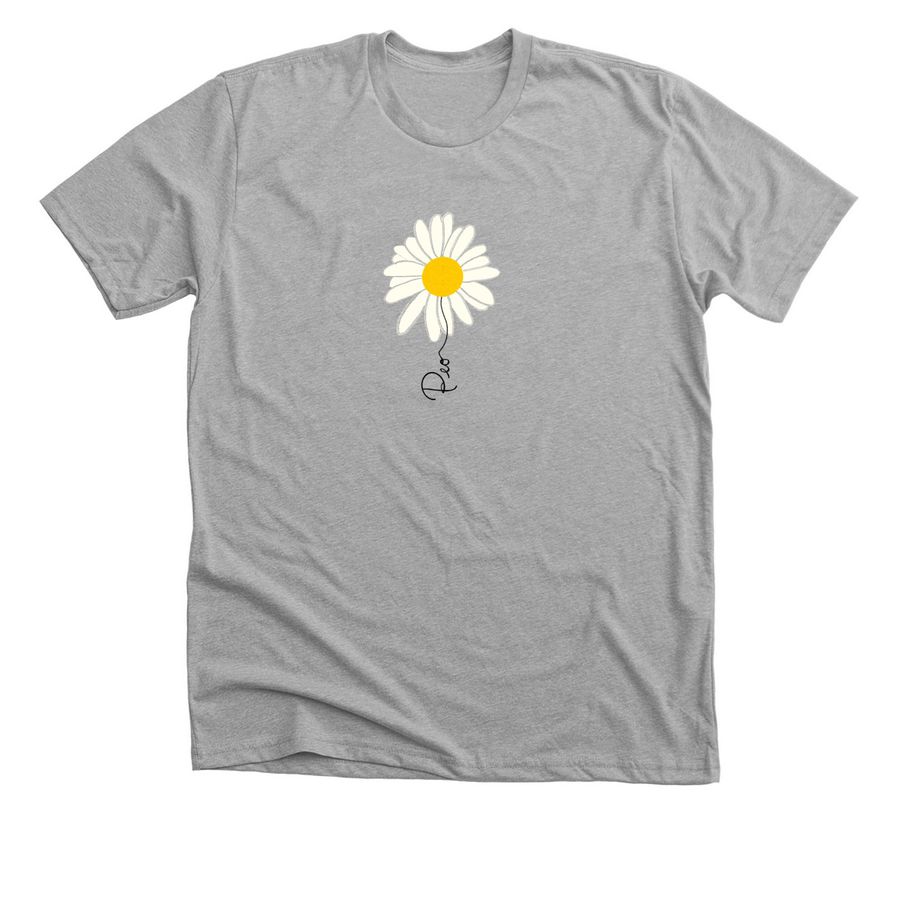 PEO One Daisy Design, a Athletic Heather Premium Unisex Tee