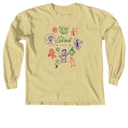 Shrek Jr the Musical The Movie, a Butter Comfort Colors Long Sleeve Tee