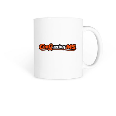 Conquering MS, a White Coffee Mug