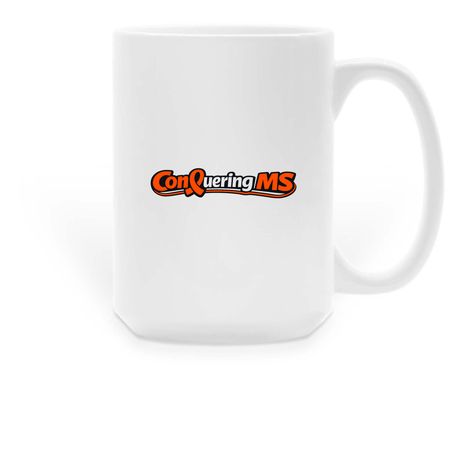 Conquering MS, a White Large Coffee Mug