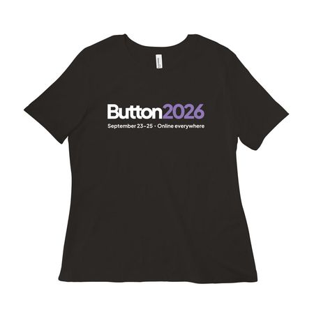 Button 2026, a Black Women?s Relaxed Cotton Tee
