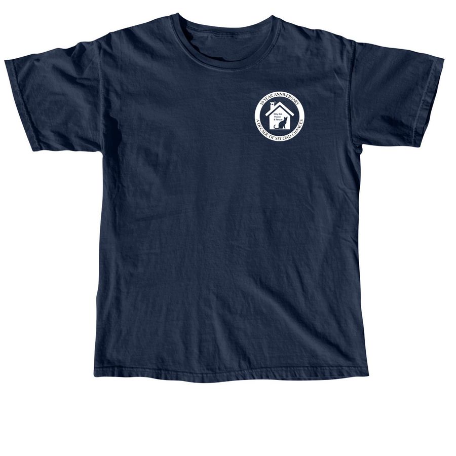 10 Year Anniversary Kitty Kat Haven & Rescue, a True Navy Comfort Colors Unisex Tee
