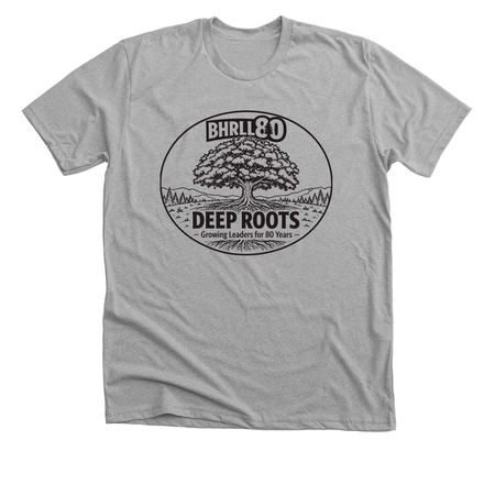 Growing Leaders for 80 Years, a Athletic Heather Premium Unisex Tee