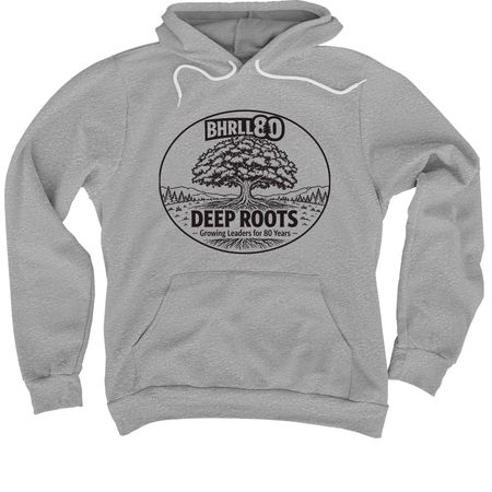 Growing Leaders for 80 Years, a Athletic Heather Premium Pullover Hoodie