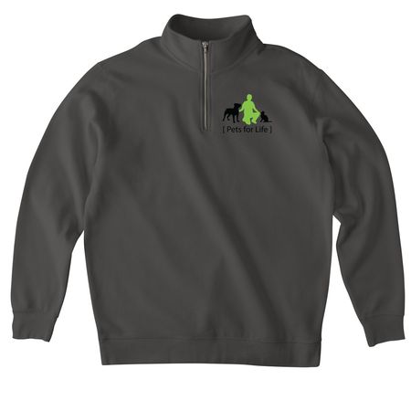 PFL MISC CAMPAIGN, a Asphalt Midweight Quarter Zip Pullover