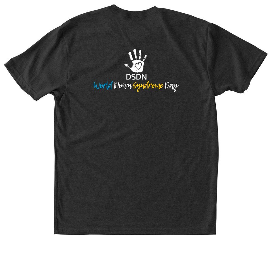 WDSD 2024, a Vintage Black Triblend Unisex Tee (back-view)