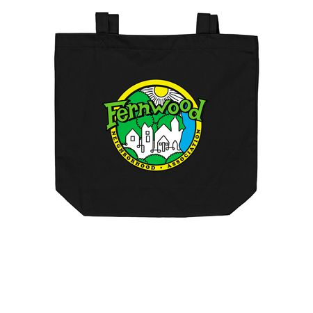 Fernwood Tote Bags, a Black Organic Cotton Tote Bag