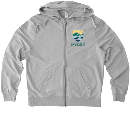 CRK Cotton Zip Hoodie, a Granite Grey Heather Allmade Organic French Terry Zip Up Hoodie