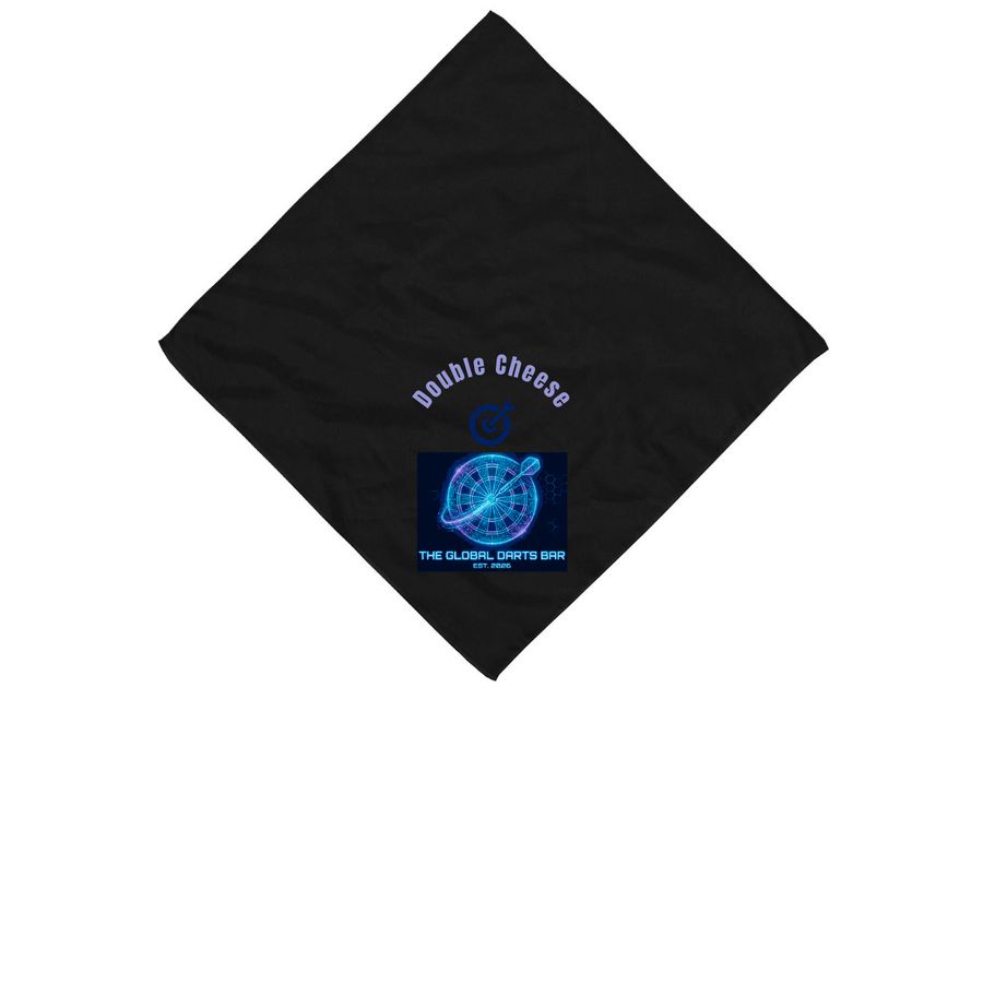 Double Cheese, a Black Cotton Bandana