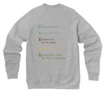 Steadily Formed Light, a Athletic Heather Premium Raglan Crewneck Sweatshirt (back-view)
