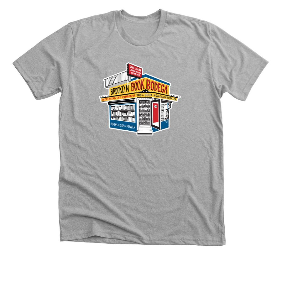 Brooklyn Book Bodega Classic, a Athletic Heather Premium Unisex Tee