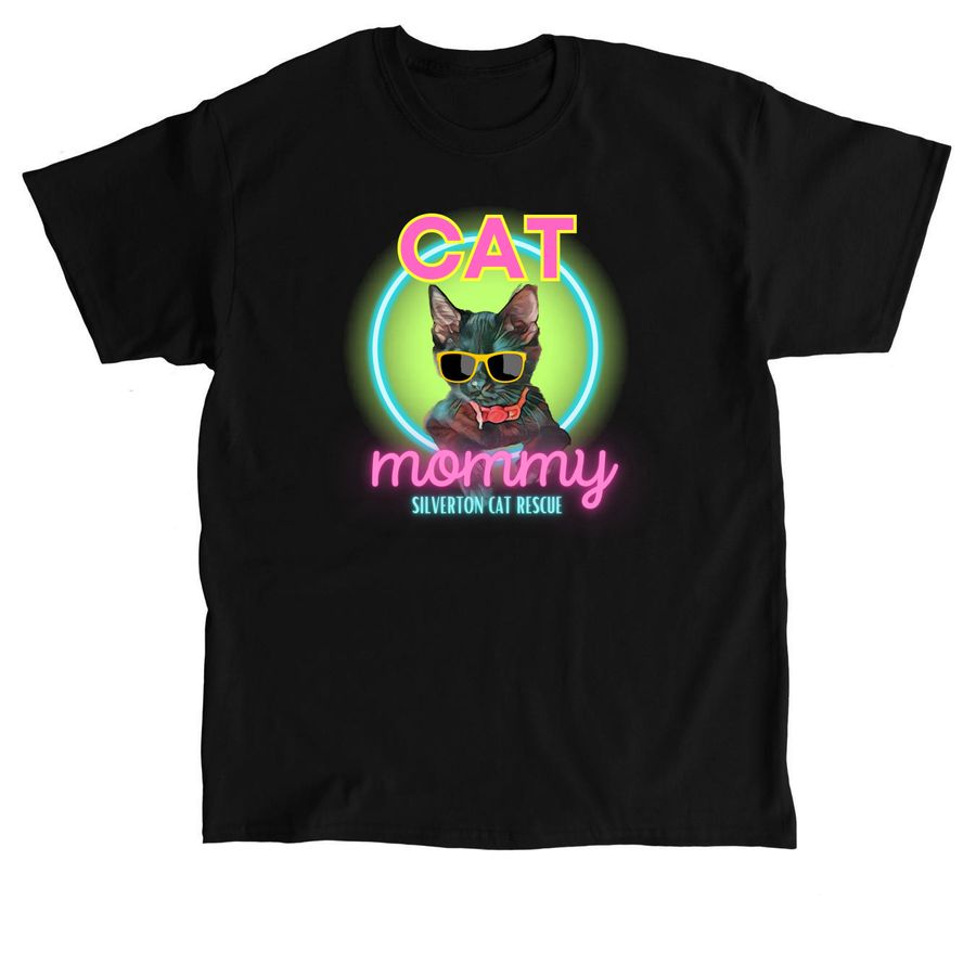 Cool Kitten Mommy, a Black Classic Unisex Tee