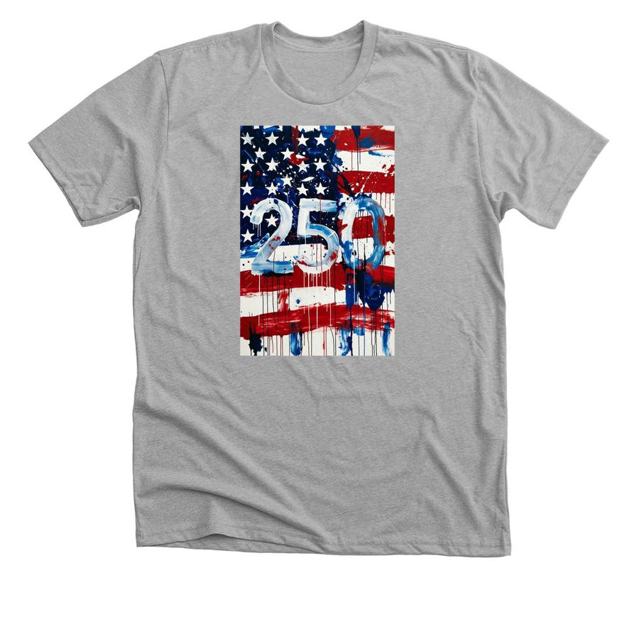 Happy Birthday America, a Athletic Heather Premium Unisex Tee