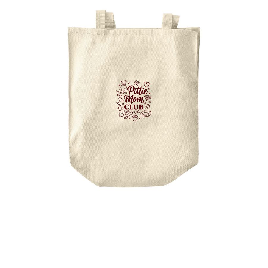 Pittie Mom Tote&nbsp;, a Natural Over-the-Shoulder Shopping Tote Bag