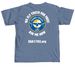 Young Eagle Volunteer - White Font, a Blue Jean Comfort Colors Unisex Tee (back-view)
