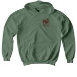 Wilbur!!, a Military Green Softstyle Youth Pullover Hoodie (back-view)