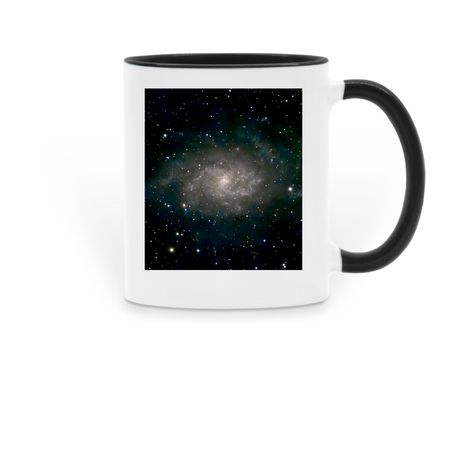 M 33 - Triangulum Galaxy, a Black Two-Tone Ceramic Mug