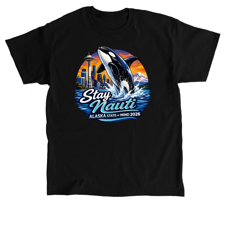 Orca State of Mind, a Black Classic Unisex Tee