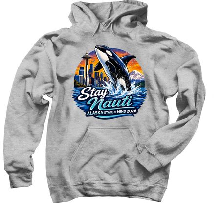 Orca State of Mind, a Sport Grey Pullover Hoodie