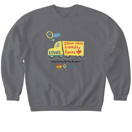 Fueling Journeys, One Stop, Big Impact., a Charcoal Softstyle Crewneck Sweatshirt
