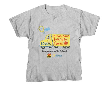 Fueling Journeys, One Stop, Big Impact., a Sport Grey Youth Unisex Tee