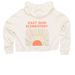 East Side - Sunshine!, a Bone Women?s Lightweight Cropped Hoodie (back-view)