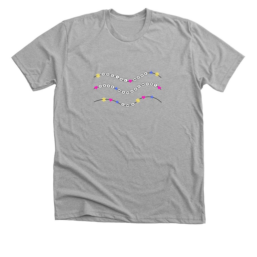 Case Management/Social Work T-Shirt, a Athletic Heather Premium Unisex Tee