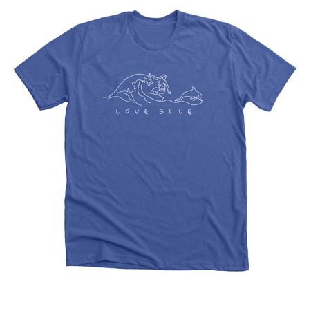 Surfer Girl Collection&nbsp;?????, a Solid True Royal Premium Unisex Tee