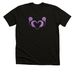 Hear With Love Tee, a Solid Black Blend Premium Unisex Tee