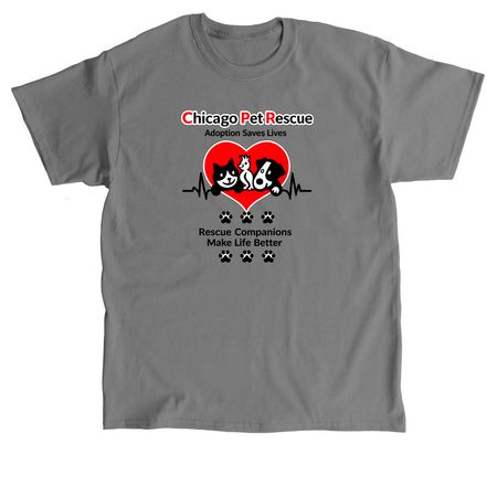 CPR shirts raise money for animals, a Charcoal Classic Unisex Tee