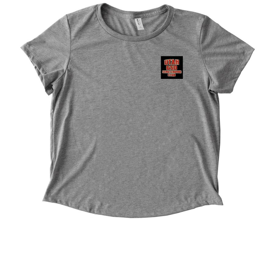 Utah GSD Schutzhunde Club - Club, a Aluminum Grey Allmade Eco Triblend Women?s Scoop Neck Tee
