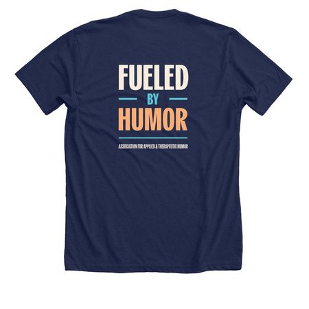 Built for Hard Places, a Solid Navy Blend Premium Unisex Tee (back-view)