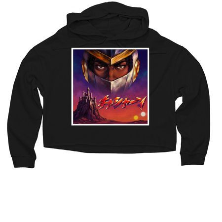 Twin Suns Odyssey - album merch, a Black Women?s Lightweight Cropped Hoodie