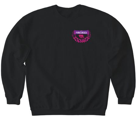 Team Fireweed, a Black Softstyle Crewneck Sweatshirt