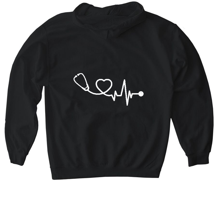 Ursuline College Sweatshirts and Hoodies, a Black Gildan Softstyle Pullover Hoodie (back-view)