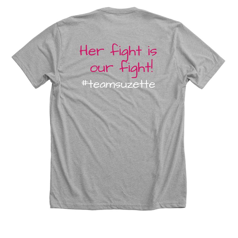 Suzette's Journey, a Athletic Heather Premium Unisex Tee (back-view)