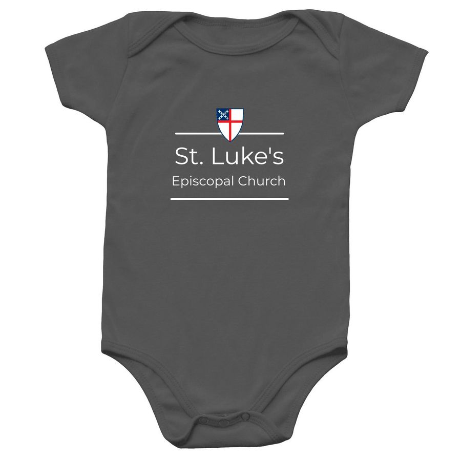 St. Luke's Church : Baby, a Charcoal Infant Onesie
