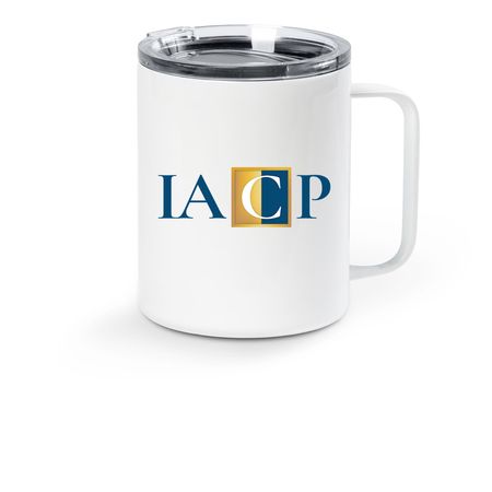 IACP Travel Mug, a White Stainless Steel Travel Mug
