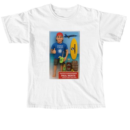Rum Action Figure, a White Comfort Colors Unisex Tee