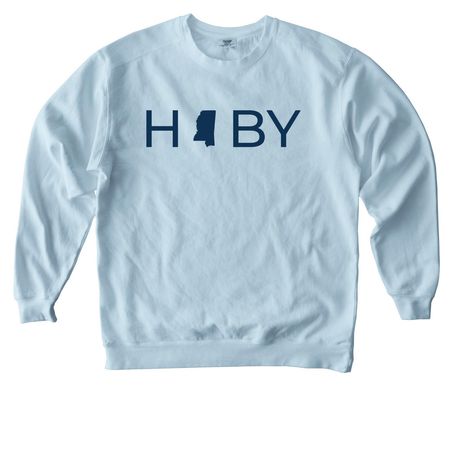HOBY MS Magnolia Crewneck, a Chambray Comfort Colors Crewneck Sweatshirt