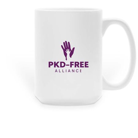 PKD-Free Coffee Mugs, a White Large Coffee Mug