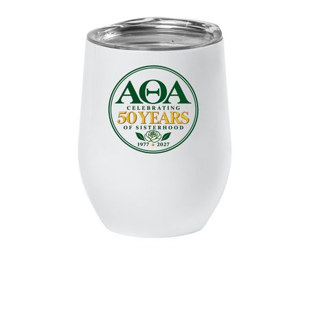 Golden Hour Tumbler, a White Insulated Wine Cup