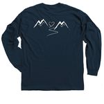 Choose Hope/Joy, a Navy Classic Long Sleeve Tee (back-view)