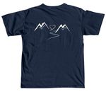 Choose Hope/Joy, a True Navy Comfort Colors Youth Tee (back-view)