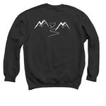 Choose Hope/Joy, a Black Crewneck Sweatshirt (back-view)